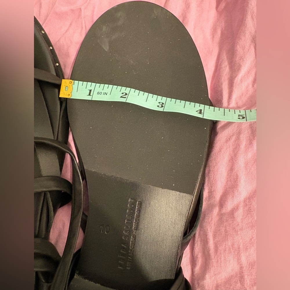 Freda Salvador Black strappy Sandals 10 - Picture 9 of 9